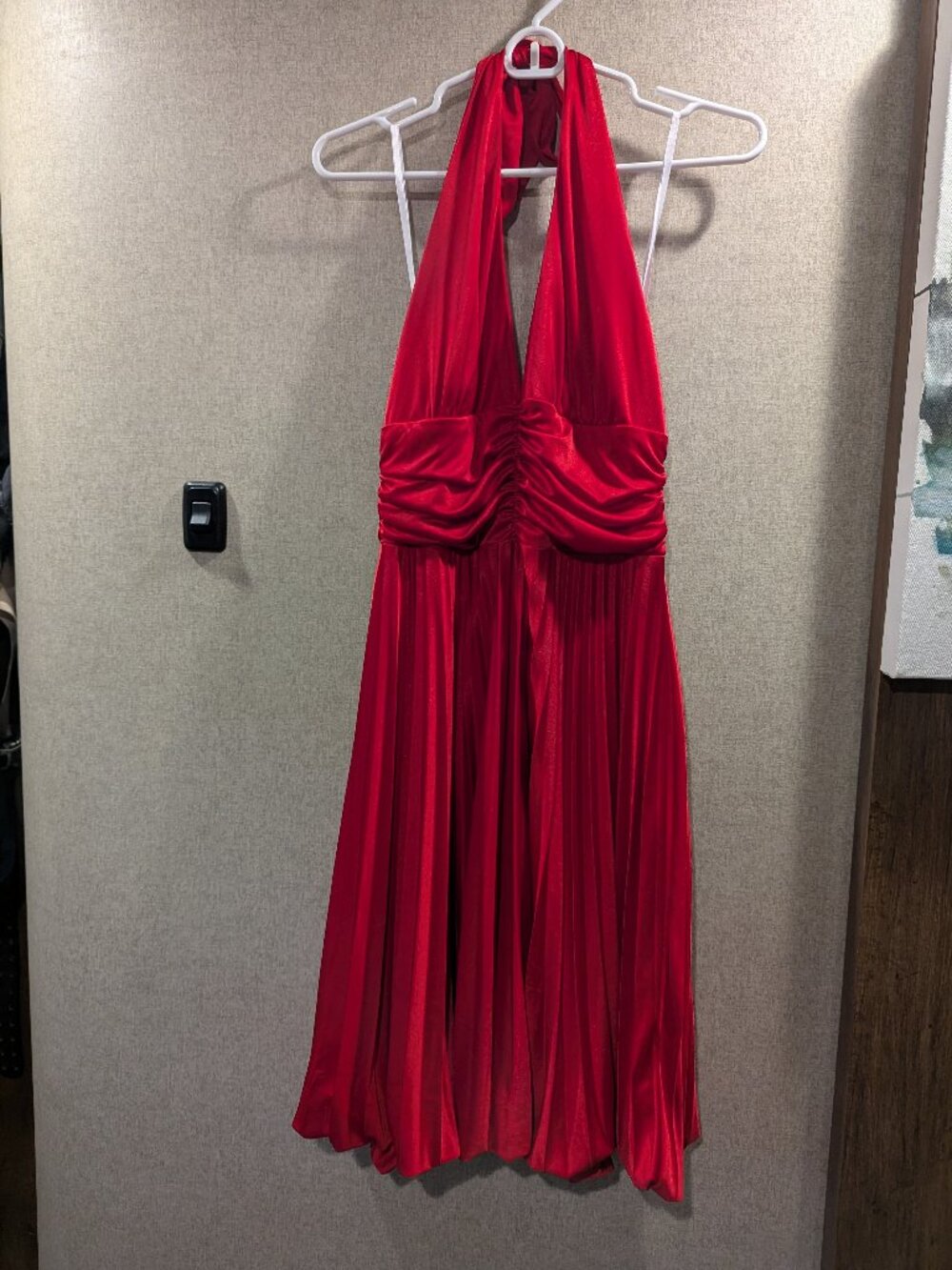 Betsy & Adam Red Marilyn Monroe Style Halter Dress | Size 12 | Holiday